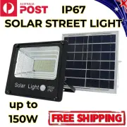 120W Solar Light LED 50W 80W Street Flood Motion Sensor Remote Outdoor Garden AU