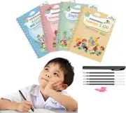 Magical Handwriting Workbook Reusable Calligraphy Tracing Copybook Medium Size