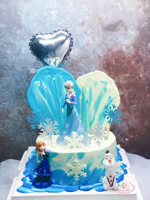 Jhouse造型蛋糕/冰雪奇緣/艾莎公主/大款艾莎公主生日蛋糕創意蛋糕（安娜/雪寶另外加購）