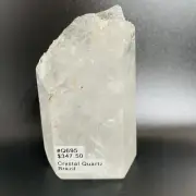 1 lbs 07.9 oz Collectible Crystal Quartz Brazil Stand Alone Tower
