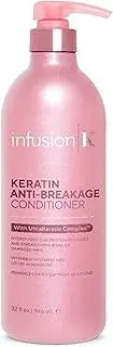 Infusion K Keratin Anti-Breakage Conditioner with UltraKeratin Complex - Hydrates & Enhances Softness & Shine | Strengthens Weak & Damaged Hair | Color Safe | Paraben & Sulfate Free (32 oz)