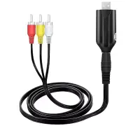 USB 2.0 VHS Male To DVD Converter Video Capture RCA Male Plug Converter Cable d