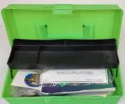 Plastic Fishing Tackle Box - 101 Piece Accessory Set - Lures, Bobbers, Sinkers