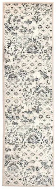 Oxford Blue & Ivory Runner Rug