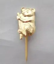 Hat Pin Koala Souvenir Lapel Pin Gold look