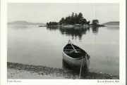 *Postcard-"Canoe w/Posey Island in background" *Roche Harbor WA {C36}-