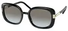 PRADA PR 04WS Black/Light Grey Shaded (1AB0A7) Sunglasses