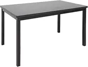 Priceworth Leichardt Dining Table, Pair with Your Dining Chairs, Elegant Living Room and Dining Room Furniture, Durable Construction, Metal Legs, Wide Tabletop, 75 H x 140 W x 180 D CM