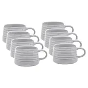 8x Ecology Ottawa 85ml Macchiato Tea Stoneware Cup Coffee Drinking Mug Orchid BL