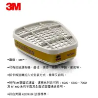 在飛比找蝦皮購物優惠-3M 6006綜合濾毒罐 美國製 呼吸防護 防毒面具 濾罐 