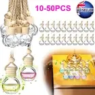 Up to 50x Car Hanging Diffuser Air Freshener Empty Perfume Glass Bottle Ornament