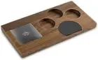 Coffee Tamping Station, Espresso Portafilter Tamping Holder Walnut Coffee Filter