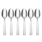 H084006D Aptitude Everyday Flatware Dinner Spoons, Set Of 6, 7.1" L x 1.5" W