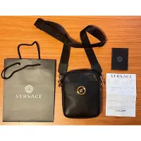 在飛比找蝦皮購物優惠-Versace Grained Calfskin Small