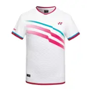 YONEX 24S/S Men's Badminton T-Shirts Sportswear Top Tee White NWT 241TS039M