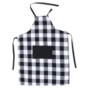 Plaid Cooking Apron Bib Apron Xmas Aprons Women Women Cooking Apron