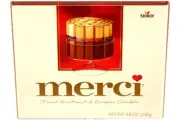 Merci Finest Assortment of European Chocolates 8.8oz Box 20 Pieces
