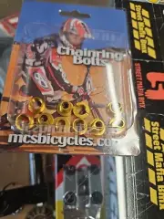 MCS bike GOLD ALLOY chainring BOLTS sprocket SPIDER 5ct GT SE Haro Dk old school