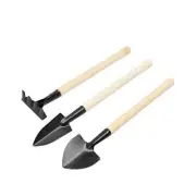 Mini Garden Tool Set 3 Pcs Hand Planting Tools Small Shovel/Rake/Spade