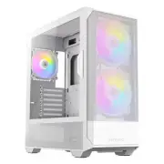 Antec NX416L White Type-C Tempered Glass Mid Tower ATX Gaming Case W/ ARGB Fans