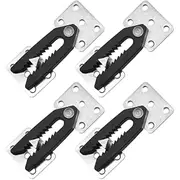 4 Pcs Sectional Couch Connector, Heavy Duty Couch Snap Alligator Sofa Connector Sofa Interlocking Connector Furniture Joint Snap With Mounting Screws