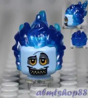 LEGO - Flaming Head w/ Dark Blue Hair & Orange Eyes Halloween Hades Minifigure