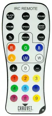Chauvet DJ INFRARED REMOTE CONTROL 6 Lighting Fixtures 15Ft Max Distance IRC6