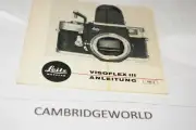 LEICA LEITZ VISOFLEX III INSTRUCTION MANUAL GUIDE BOOK GENUIN ORIGINAL in GERMAN