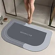 Bath Mat Rug, Diatomaceous Earth Bath Mat, Bathroom Floor Mats, Bathroom Rug Mat, Quick Dry Super Absorbent Bathtub Mat, Non-Slip Floor Rug Rubber Backed for Bathroom Kitchen Shower Room(40 * 60cm)