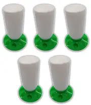 5x 1.0KG Poultry Chick Feeder Bird Chicken Goop Seed Grain Starter Pellet 8 Hole