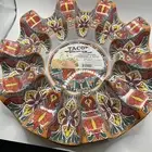 Prepara Taco Carousel Holds 10 Tacos Spanish Print Colorful NWT Plastic