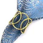 6pcs Napkin Holders Eye-catching No Fading Table Decoration Napkin Rings Iron