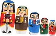 Kisangel 1Set Hand Painted Russian Matryoshka Dolls Educational Nesting for Unique Craftsmanship Imaginative Play Experience