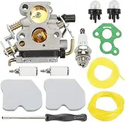 XXUMKL Fit for Husqvarna 235 235E 236 236E 240 240E Chainsaw Carburettor with Air Filter and Fuel Pipe Filter