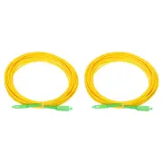 2 Pack 10M/32.8Ft Single-mode Simplex Fiber Optic Patch Cable SC/APC-SC/APC