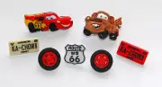 Cars! w Lightning McQueen & Mater ~ Disney License ~ Jesse James Buttons