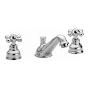 Retro 3-hole basin mixer Paffoni Iris IRV058CR Chrome Automatic waste 11/4