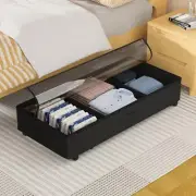 Under-Bed Locker Storage Box with Wheels Bed Bottom Storage Box Storage Box7758