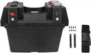 Smart Battery Box with Fast Connector Dual USB Powered, Battery Voltmeter, Outdoor Portable, for RV SUV ATV