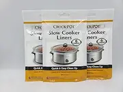 3-7 Quart Premium Crock Pot Slow Cooker Liners 13 IN X 20 IN (Total of 18 with 3 Packages of 6 Each)