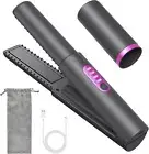B-Qtech Cordless Hair Straighteners Curler 2 in 1, Mini Portable Travel Wireless