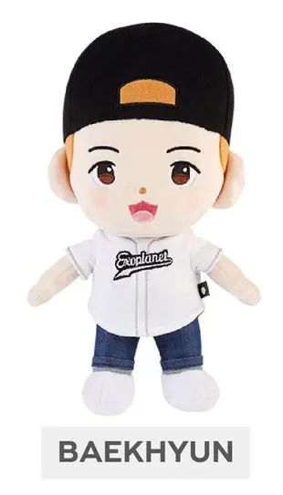 官方週邊商品 EXO DOLL 25公分娃娃 [Baekhyun 伯賢] (韓國進口版)