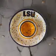 Lsu Tigers Ceramic Vtg Dip Chip Tray GameDay Louisiana state university