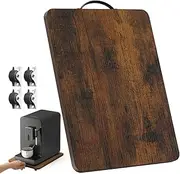 FOUCSSOMEI Appliance Slider, Rolling Sliding Tray for Coffee Maker & Kitchen Countertops, Heavy Duty Sliding Tray with Rubber Wheels, Under Cabinet Storage Solution