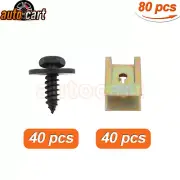 80 U-Nut Hex Screw Speed Fastener Undertray Sheet Clip Metal Fixing For BMW Mini
