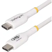 StarTech.com USB2EPR2MW USB-C - 240W USB-C Cable - 2m - White 240W PD EPR - USB-C Charging Cable [USB2EPR2MW]