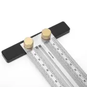 Stainless Steel T Type Hole Ruler Scribing Gauge Woodworking Marking Tool 300mm