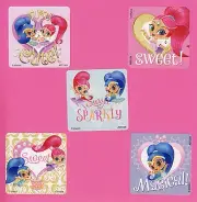 15 Shimmer and Shine Valentine's Day Large Stickers - Party Favors - Rewards