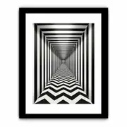 Modern Art Originals Illusion Art Framed print