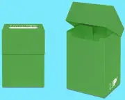 Ultra Pro LIME GREEN 80+ DECK BOX Standard Small Card Holder game storage case